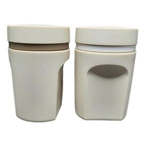 Vintage Tupperware salt and pepper shaker almond 80’s range set 1471-22